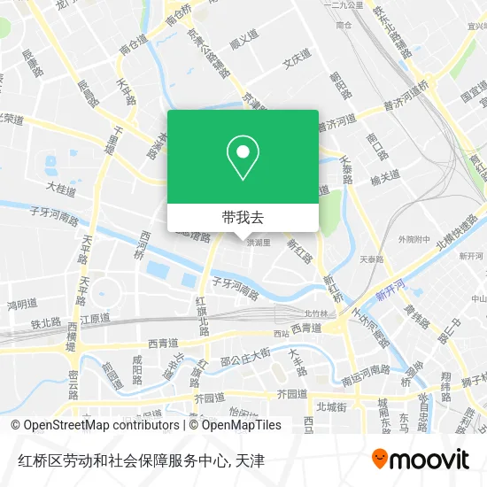 红桥区劳动和社会保障服务中心地图