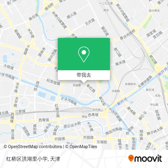 红桥区洪湖里小学地图