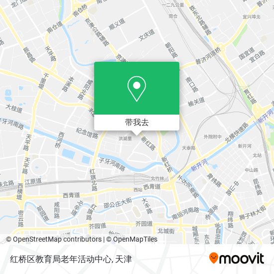 红桥区教育局老年活动中心地图