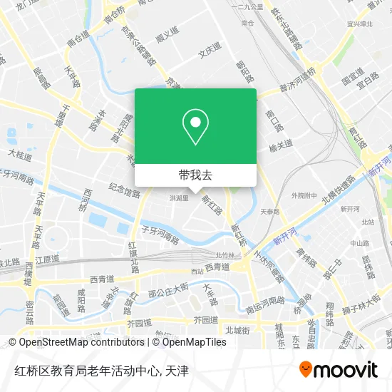 红桥区教育局老年活动中心地图