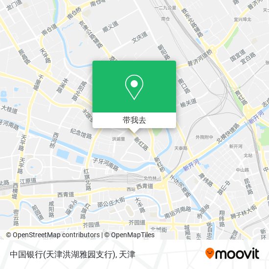 中国银行(天津洪湖雅园支行)地图