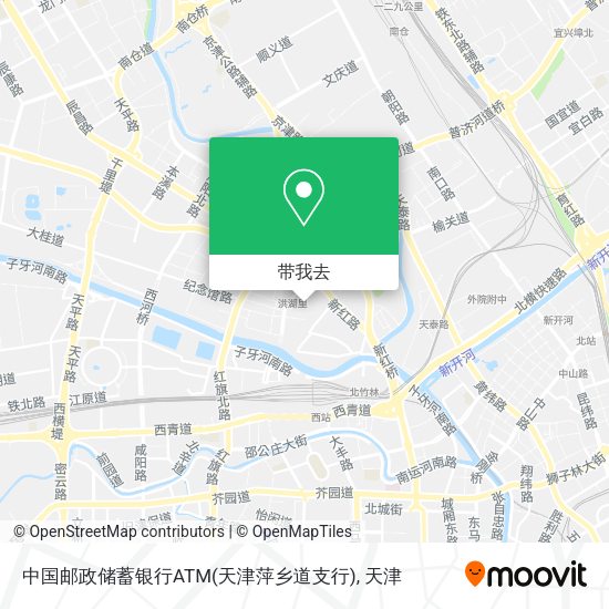中国邮政储蓄银行ATM(天津萍乡道支行)地图