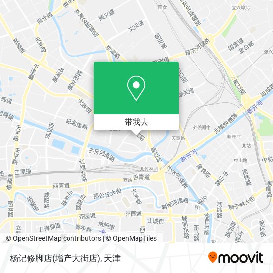 杨记修脚店(增产大街店)地图