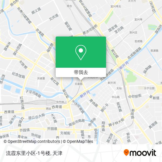 流霞东里小区-1号楼地图