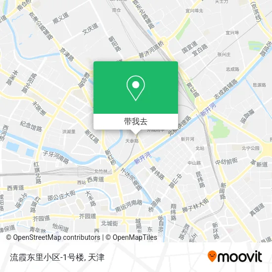 流霞东里小区-1号楼地图