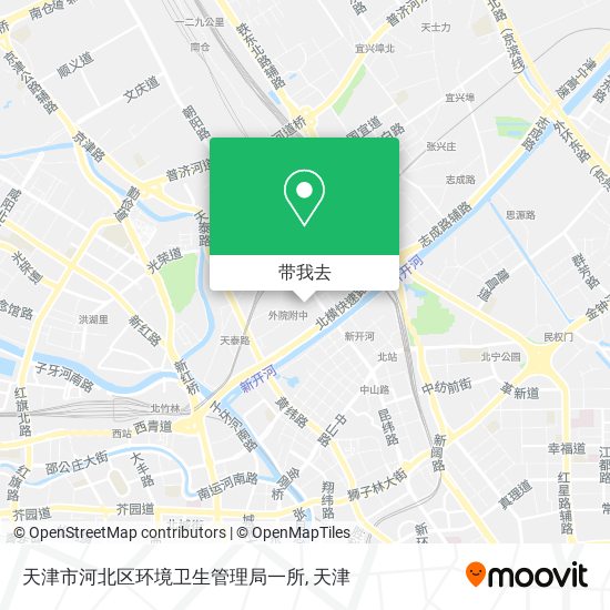 天津市河北区环境卫生管理局一所地图
