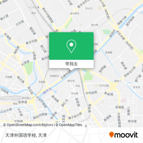 天津外国语学校地图