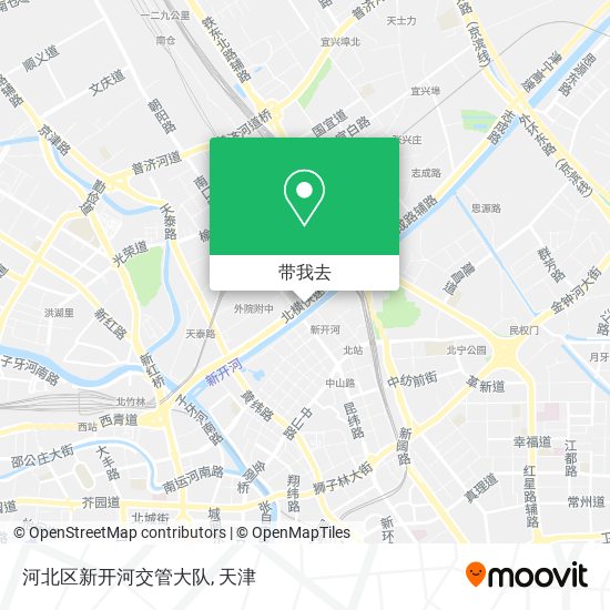 河北区新开河交管大队地图