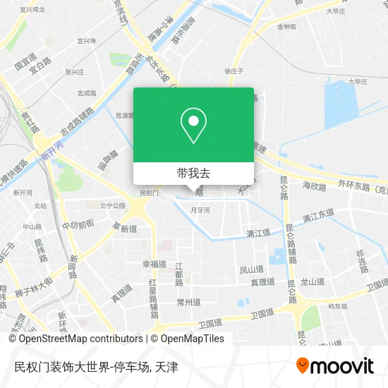 民权门装饰大世界-停车场地图