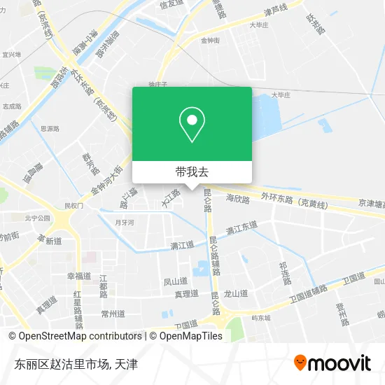 东丽区赵沽里市场地图