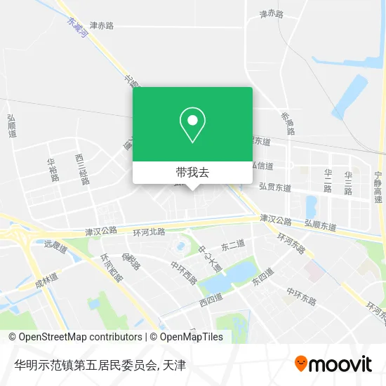 华明示范镇第五居民委员会地图