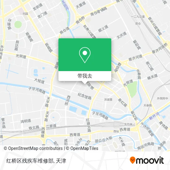 红桥区残疾车维修部地图
