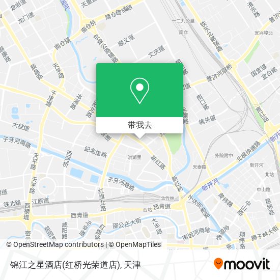 锦江之星酒店(红桥光荣道店)地图