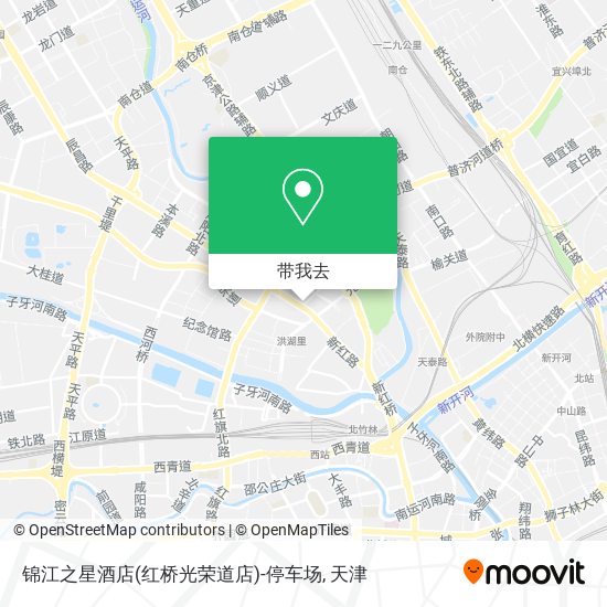 锦江之星酒店(红桥光荣道店)-停车场地图