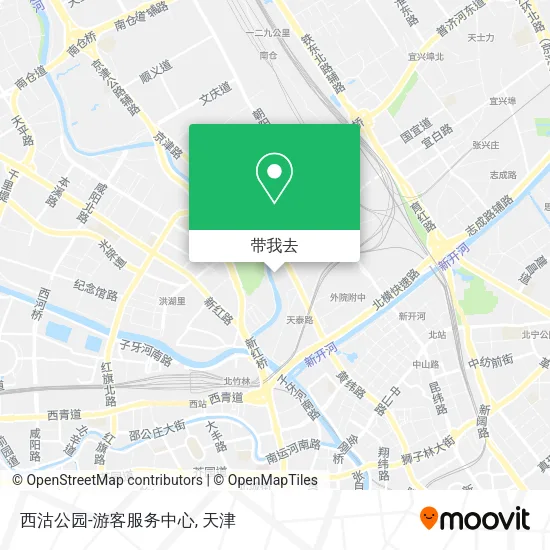 西沽公园-游客服务中心地图