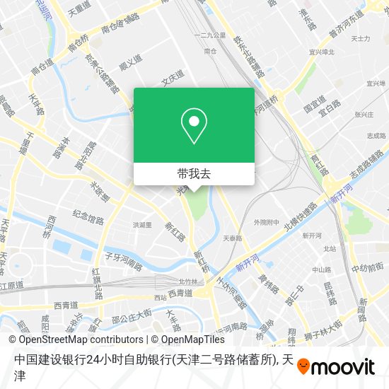 中国建设银行24小时自助银行(天津二号路储蓄所)地图