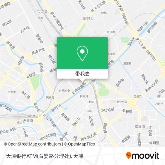 天津银行ATM(育婴路分理处)地图