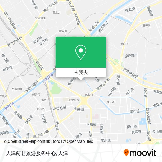 天津蓟县旅游服务中心地图