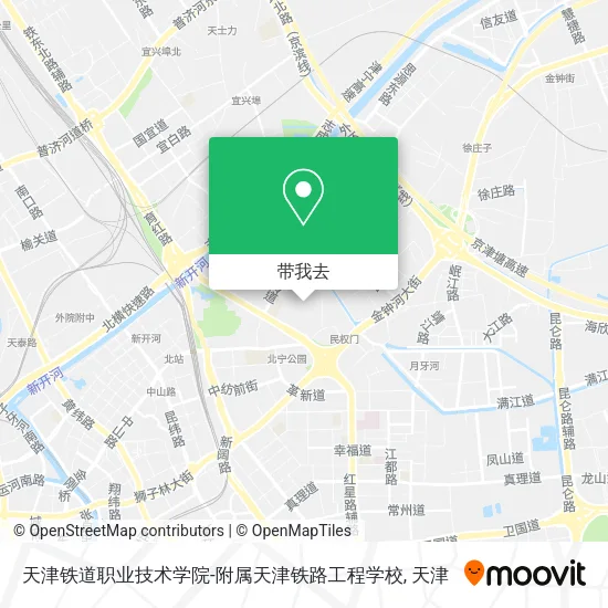 天津铁道职业技术学院-附属天津铁路工程学校地图