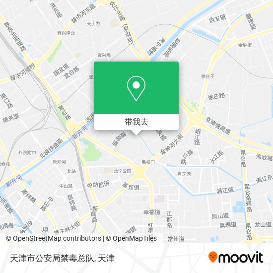 天津市公安局禁毒总队地图