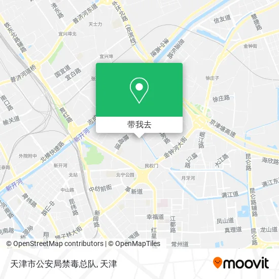 天津市公安局禁毒总队地图