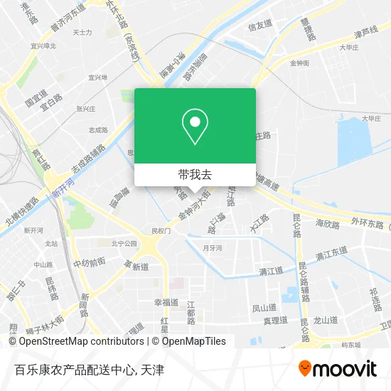 百乐康农产品配送中心地图