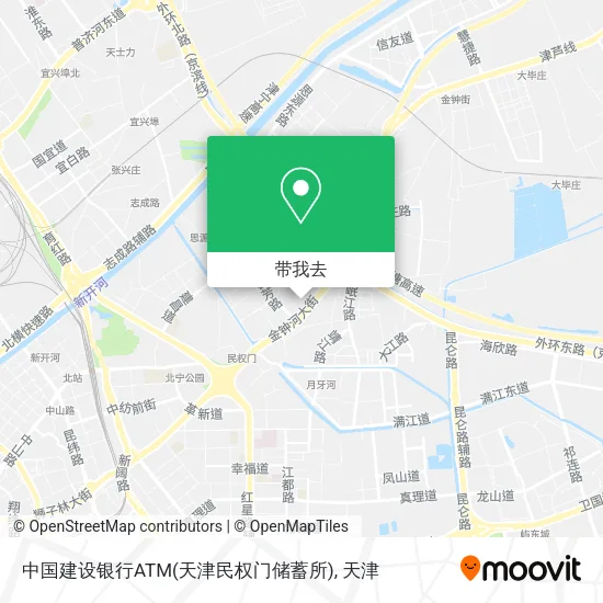 中国建设银行ATM(天津民权门储蓄所)地图