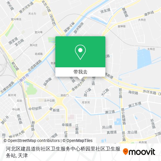 河北区建昌道街社区卫生服务中心桥园里社区卫生服务站地图