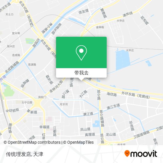 传统理发店地图