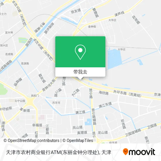 天津市农村商业银行ATM(东丽金钟分理处)地图