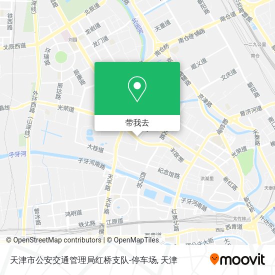天津市公安交通管理局红桥支队-停车场地图
