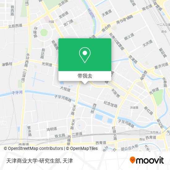天津商业大学-研究生部地图