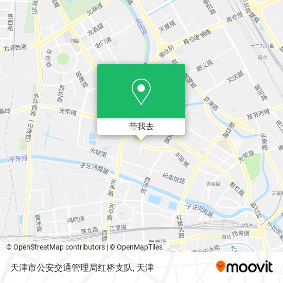 天津市公安交通管理局红桥支队地图
