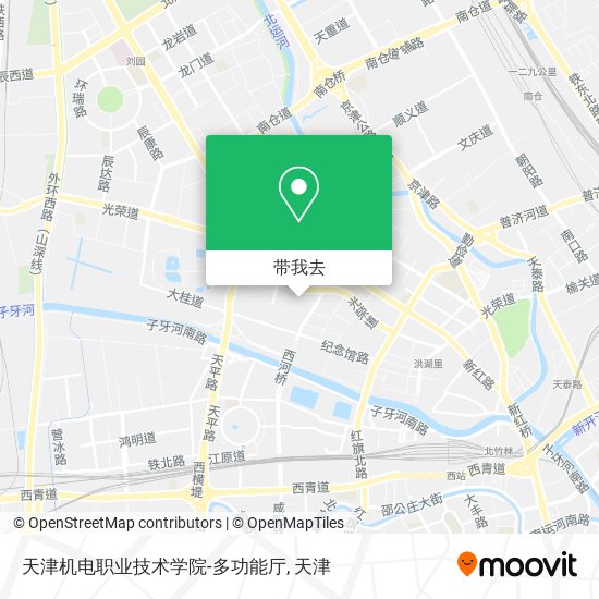 天津机电职业技术学院-多功能厅地图