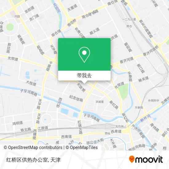 红桥区供热办公室地图
