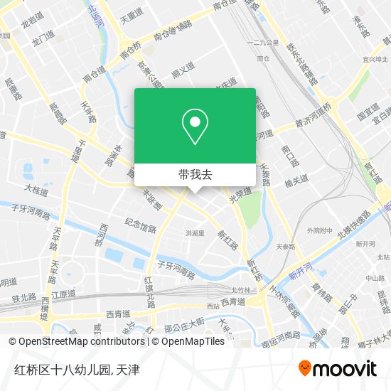 红桥区十八幼儿园地图
