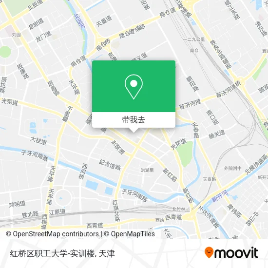 红桥区职工大学-实训楼地图