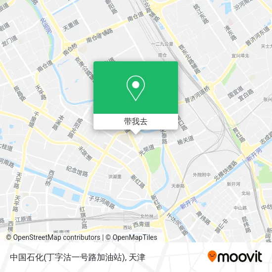 中国石化(丁字沽一号路加油站)地图