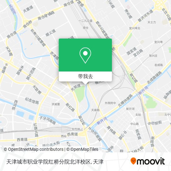 天津城市职业学院红桥分院北洋校区地图