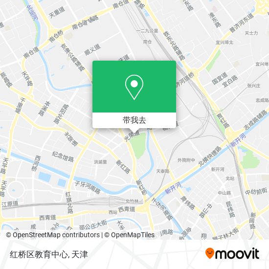 红桥区教育中心地图