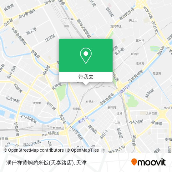 润仟祥黄焖鸡米饭(天泰路店)地图