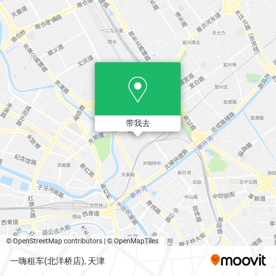 一嗨租车(北洋桥店)地图