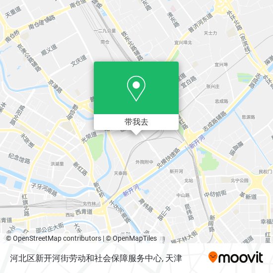 河北区新开河街劳动和社会保障服务中心地图