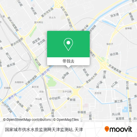 国家城市供水水质监测网天津监测站地图