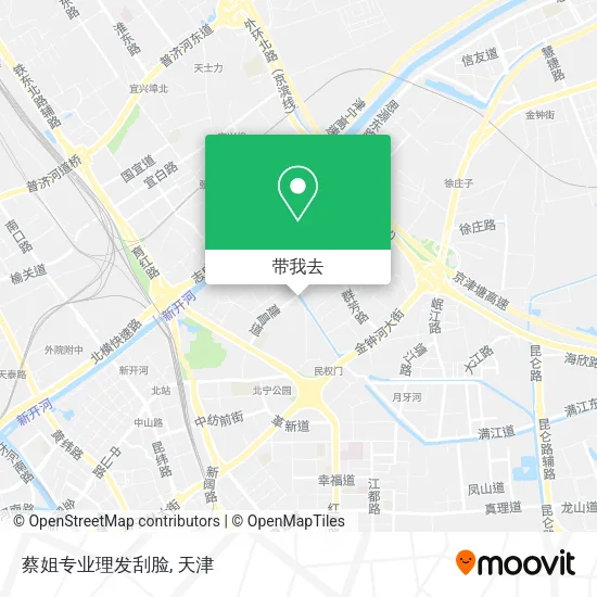 蔡姐专业理发刮脸地图