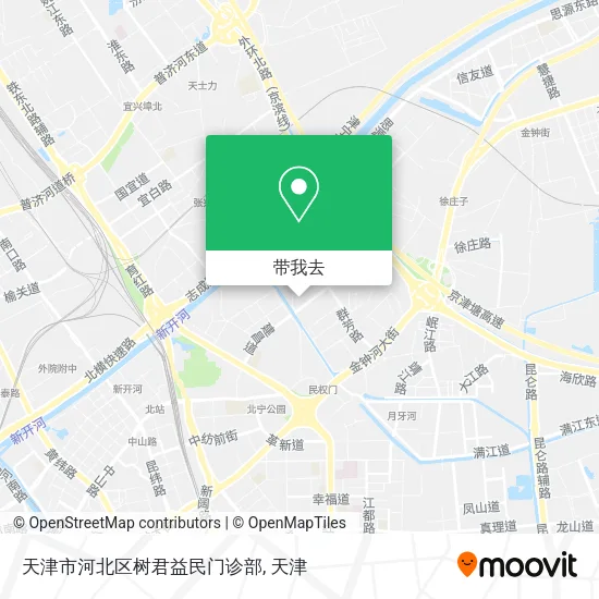 天津市河北区树君益民门诊部地图