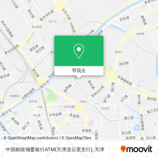 中国邮政储蓄银行ATM(天津连云里支行)地图