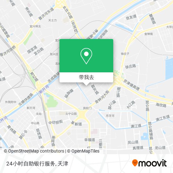 24小时自助银行服务地图