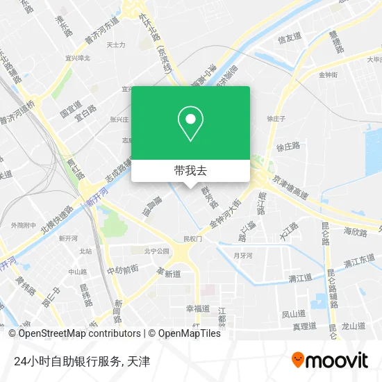 24小时自助银行服务地图