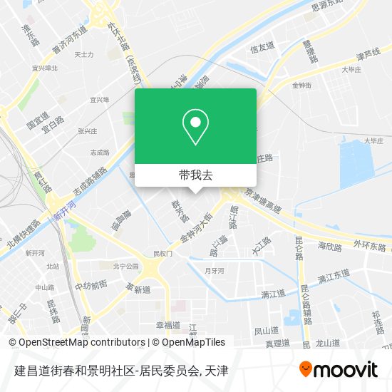 建昌道街春和景明社区-居民委员会地图